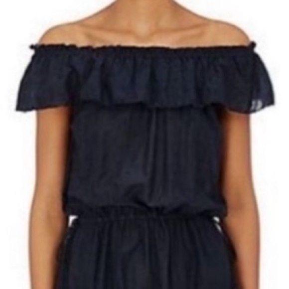 Ulla Johnson Peasant Slouchy Maxi Dress. Navy Blue. Size 0 - Picture 2 of 15